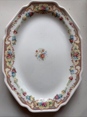 Antique “Mildred” small serving platter